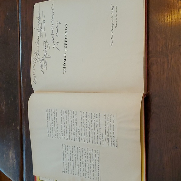 Vtg 1943, Thomad Jefferson, Hendrik Willem Van Loon Cloth Book - Picture 4 of 16